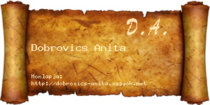 Dobrovics Anita névjegykártya